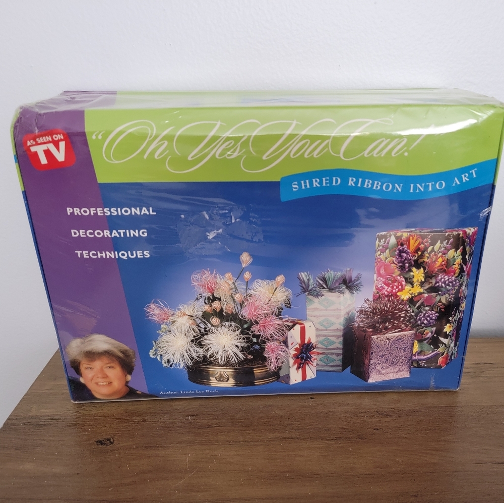 Shred Ribbon Into Art Deluxe Kit Linda Lee Buck Gift wrap ribbon AS Seen on TV .